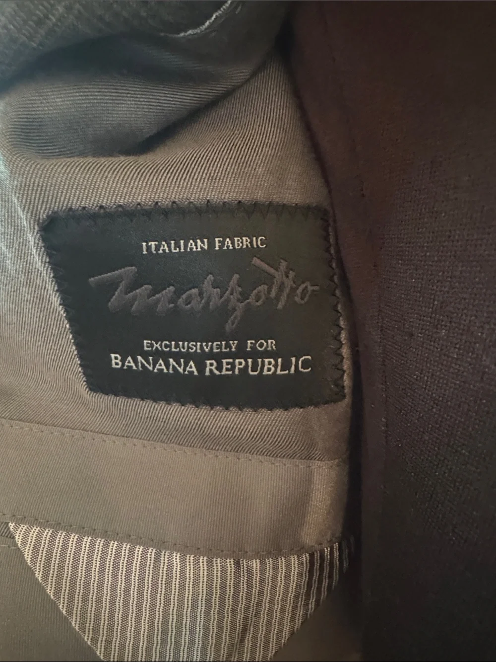 Banana Republic Men's Gray Plaid Suit Jacket